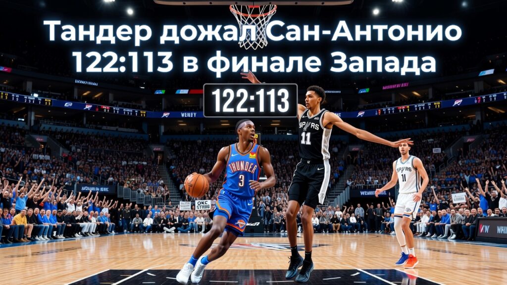 Тандер дожал Сан-Антонио 122:113 в финале Запада