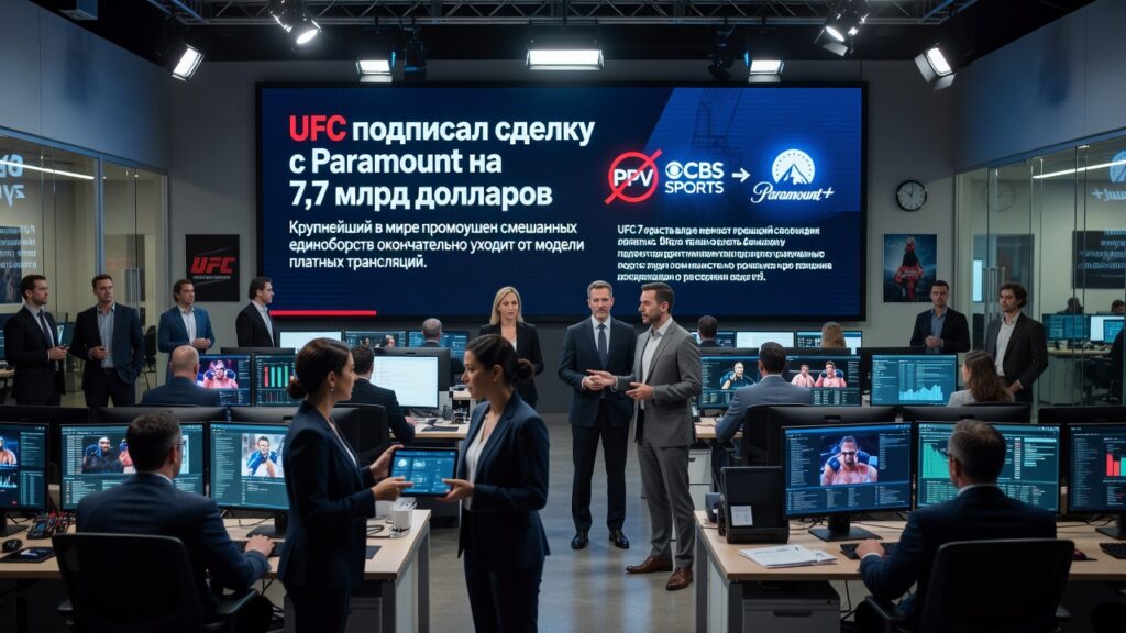 UFC подписал сделку с Paramount на 7,7 млрд долларов