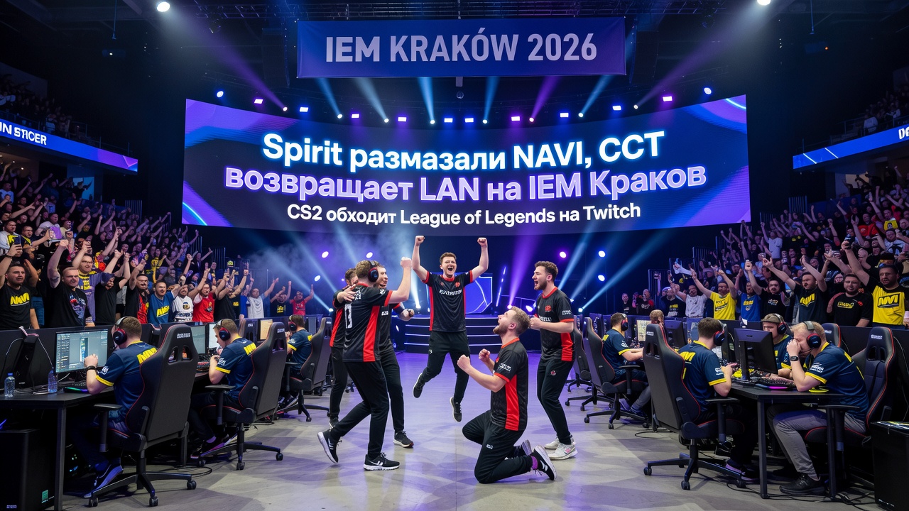 Spirit размазали NAVI, CCT возвращает LAN на IEM Краков
