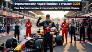 Ферстаппен взял поул в Малайзии с отрывом 0,298