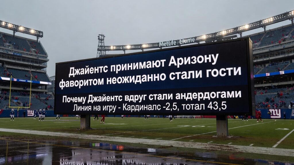 Джайентс принимают Аризону фаворитом неожиданно стали гости